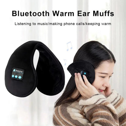 Bluetooth Ear Muffs Headphones Ear Warmer Music Men Women Winter Thick Casual