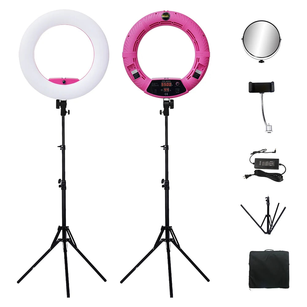 96W Ring Light FD-480 Pro Beauty Studio lamp Kit 2700-10000K