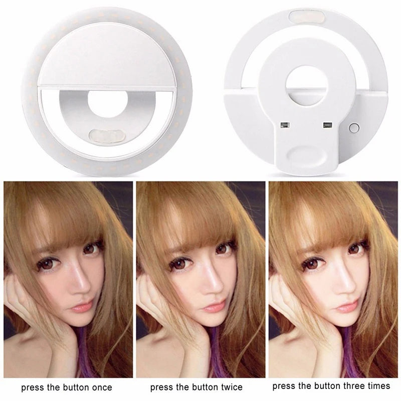 LED Selfie Ring Light for Smartphone Enhancing Fill Light