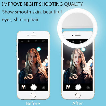 LED Selfie Ring Light for Smartphone Enhancing Fill Light