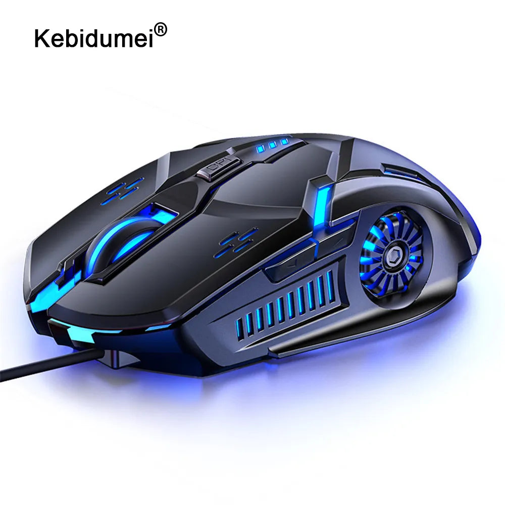 Wired Gaming Mouse Optical 6 Button USB Mouse With RGB