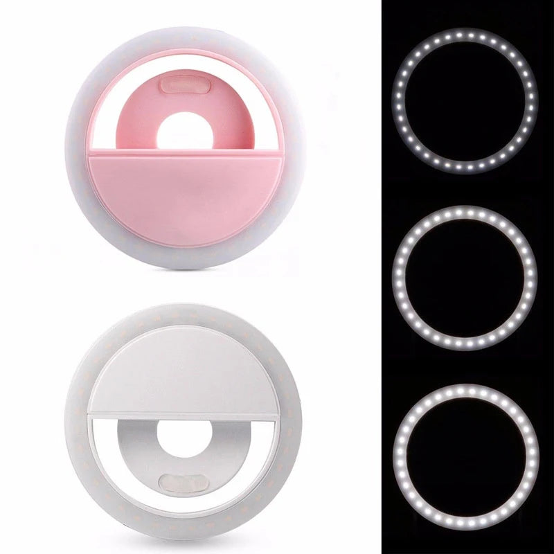 LED Selfie Ring Light for Smartphone Enhancing Fill Light