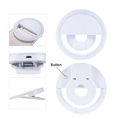 LED Selfie Ring Light for Smartphone Enhancing Fill Light