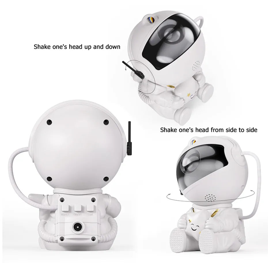 Astronaut Star Projector Galaxy Night Light Space Starry Nebula Ceiling LED Lamp