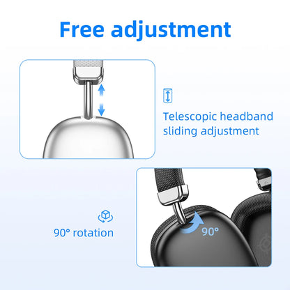 HOCO Wireless Bluetooth 5.3 Headphones Mic Noise Cancelling Headsets Stereo Sound Earphones Sports Gaming