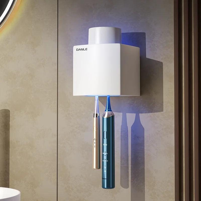 Multi-Functional Smart Toothbrush Holder Wall-Mounted With UV