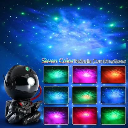 Astronaut Star Projector Galaxy Night Light Space Starry Nebula Ceiling LED Lamp