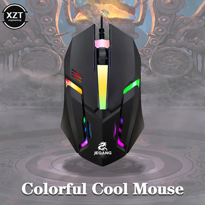 USB Wired Mini RGB Gaming Mouse 1000 DPI Optical 3 Button