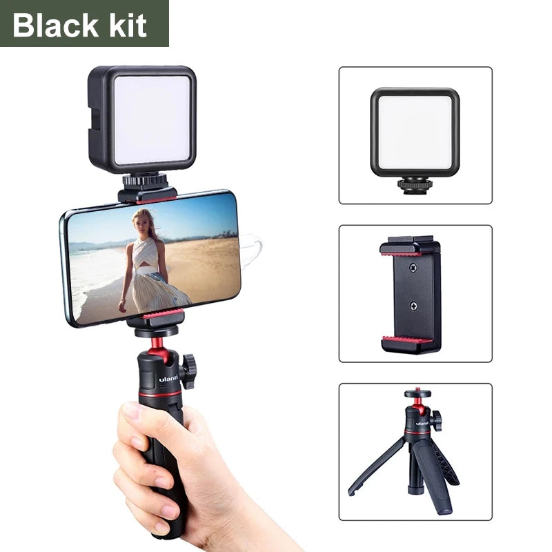 Foldable Mini Tripod Mount 1/4'' Tripod Monopod Hand Grip Universal