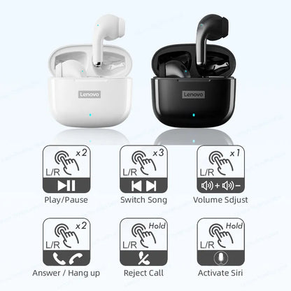 Lenovo LP40 Pro TWS Earphones Wireless Bluetooth 5.1 Sport Noise Reduction Headphones Touch Control