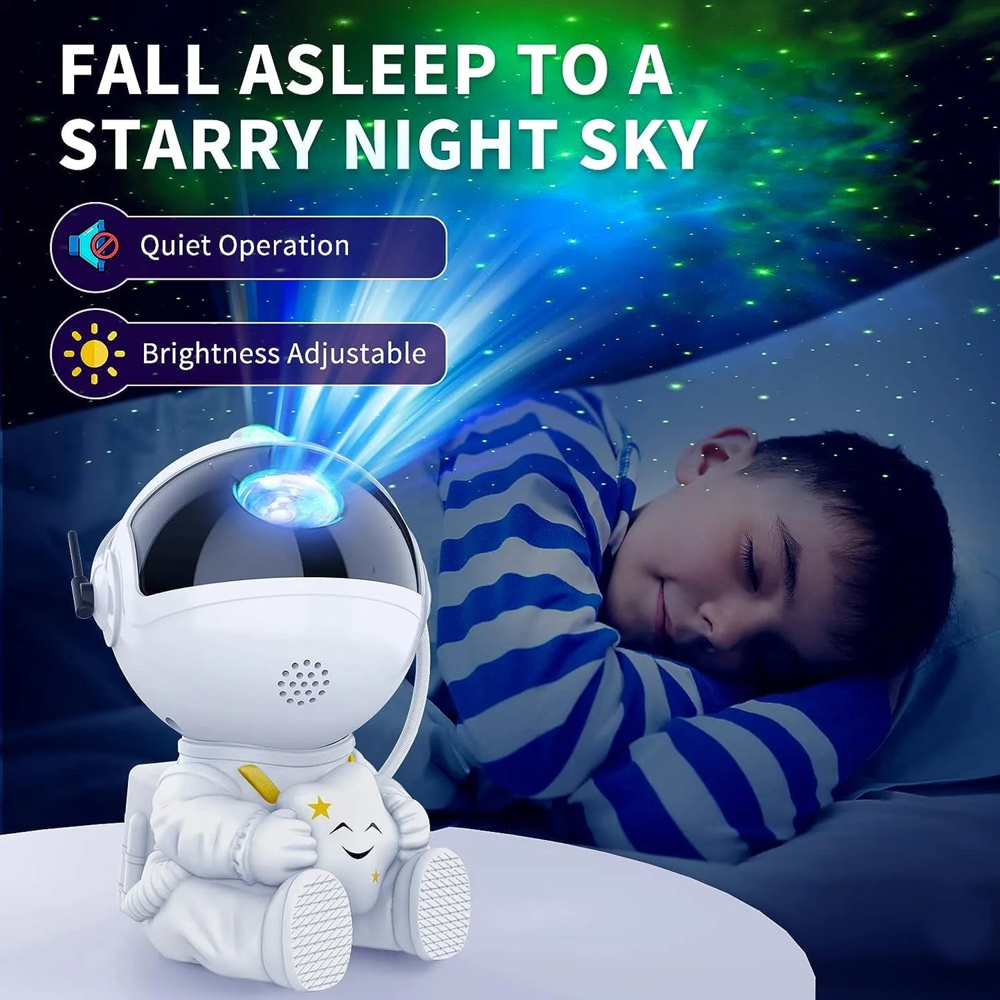 Astronaut Star Projector Galaxy Night Light Space Starry Nebula Ceiling LED Lamp