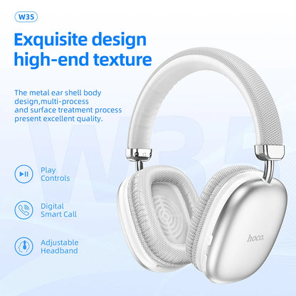 HOCO Wireless Bluetooth 5.3 Headphones Mic Noise Cancelling Headsets Stereo Sound Earphones Sports Gaming