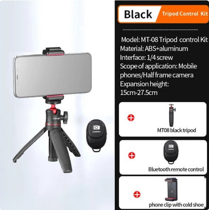 Foldable Mini Tripod Mount 1/4'' Tripod Monopod Hand Grip Universal