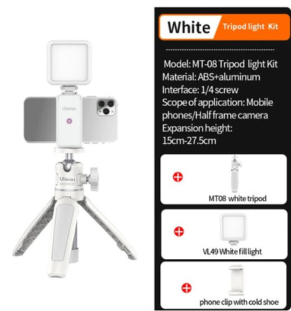 Foldable Mini Tripod Mount 1/4'' Tripod Monopod Hand Grip Universal