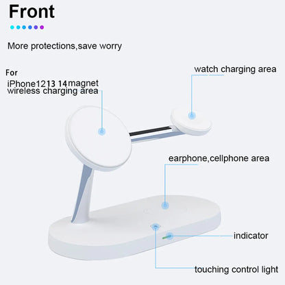 3 in 1 Wireless Fast Charging Magnetic Stand For iPhone Apple Watch And AirPods