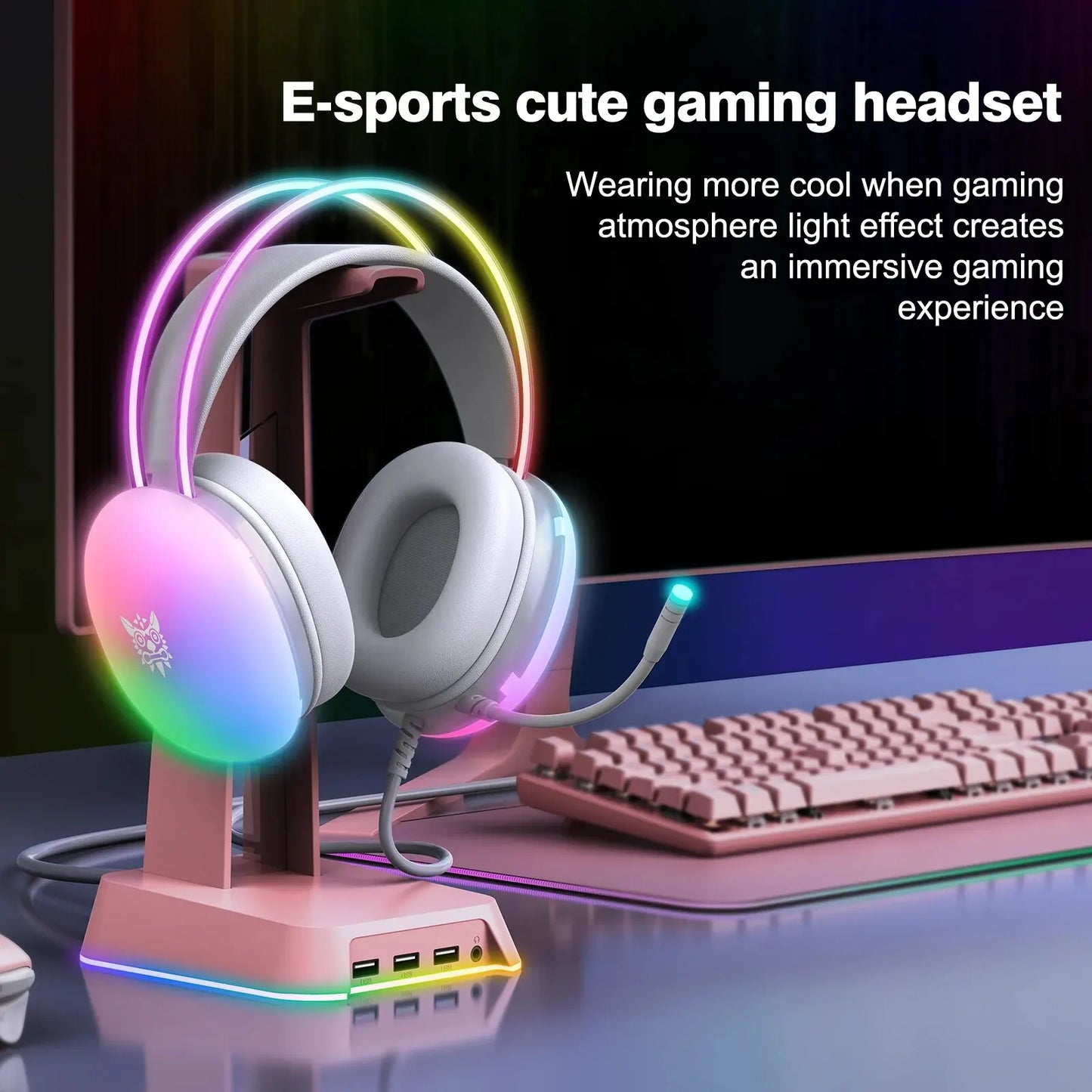 E-Sports RGB Headset For PC Gaming