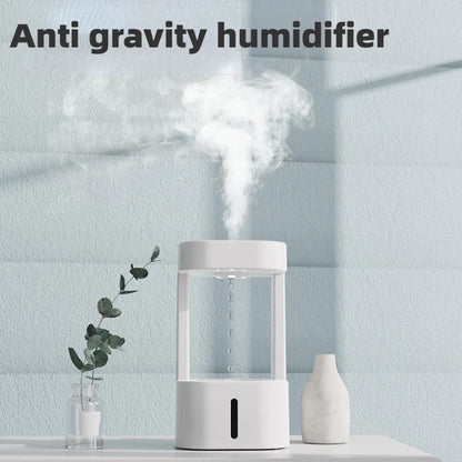 Anti-gravity LED Water Drop Air Humidifier Aroma Diffuser With Ultrasonic Cool Mist Maker